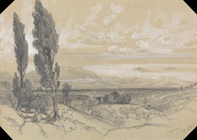 Genezzano, 17 May 1838 by Edward Lear